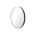 Wall mirror Iza, black colour, D80x4cm