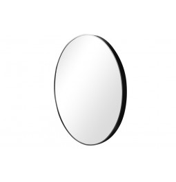 Wall mirror Iza, black colour, D80x4cm