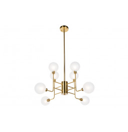 Pendant lamp Rebais frosted, D85xH132cm, G9 8x35W(max)