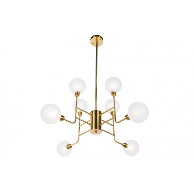 Pendant lamp Rebais frosted, D85xH132cm, G9 8x35W(max)