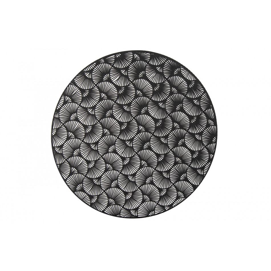 Салфетка под приборы Antillo black, D38cm