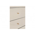 Cabinet Luxury Champagne, 5 drawers, H110x49x41cm